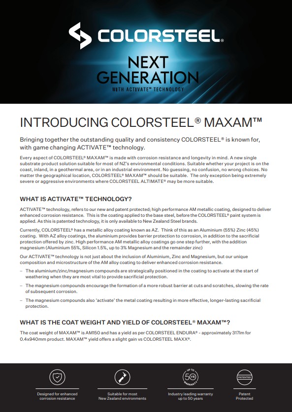 Colorsteel MAXAM